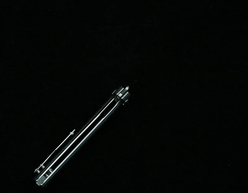 LEMIFSHE-Dobrável Canivete com Cabo De Fibra De Carbono, Sobrevivência Bolso Ferramenta EDC, Cozinha Caça, Acampamento ao ar livre, 100% D2 Lâmina Flipper, JR3406