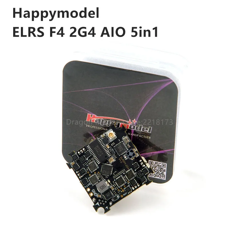 

Happymodel ELRS F4 2G4 AIO 5in1 Flight Controller built-in SPI 2.4GHz ELRS Receiver for Toothpick Freestyle FPV Racing Drone