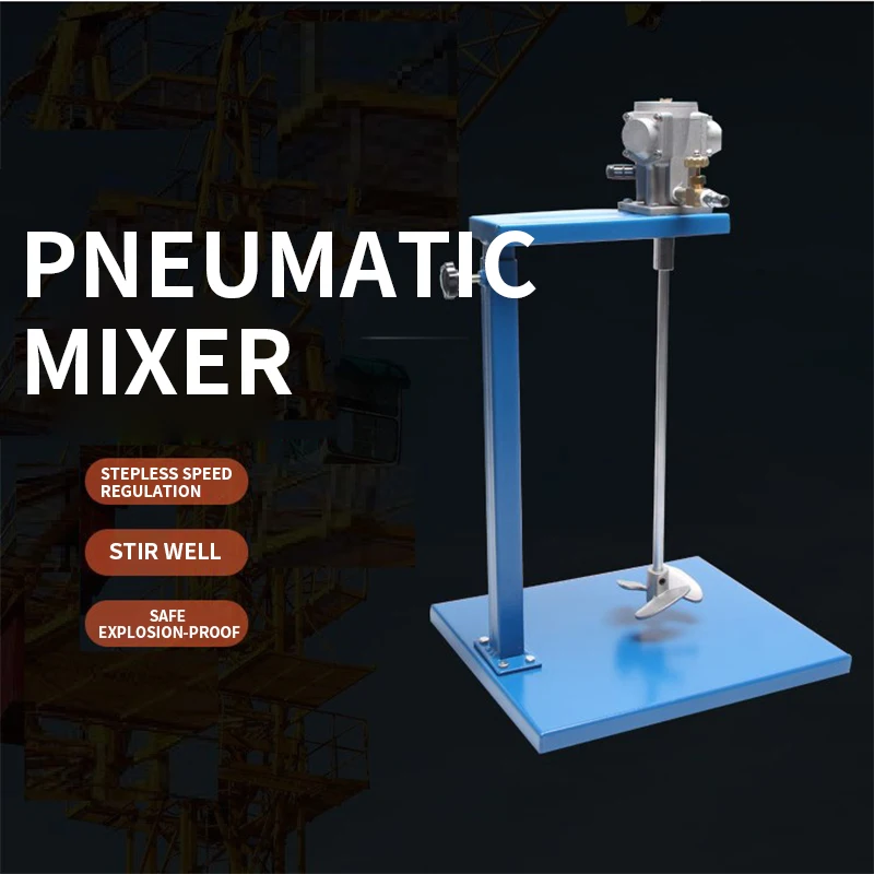 5 Gallon Pneumatic Mixer Pneumatic Paint Mixer Ink Paint Mixer Paint Mixing Clip-On Mixer Aluminum Alloy Impeller