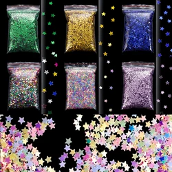 20g/Lot Glitter Star Flakes Fluorescent Epoxy Resin Mold Fillings Sequins Nail Art  for DIY Crafts Resin Mold Accessories