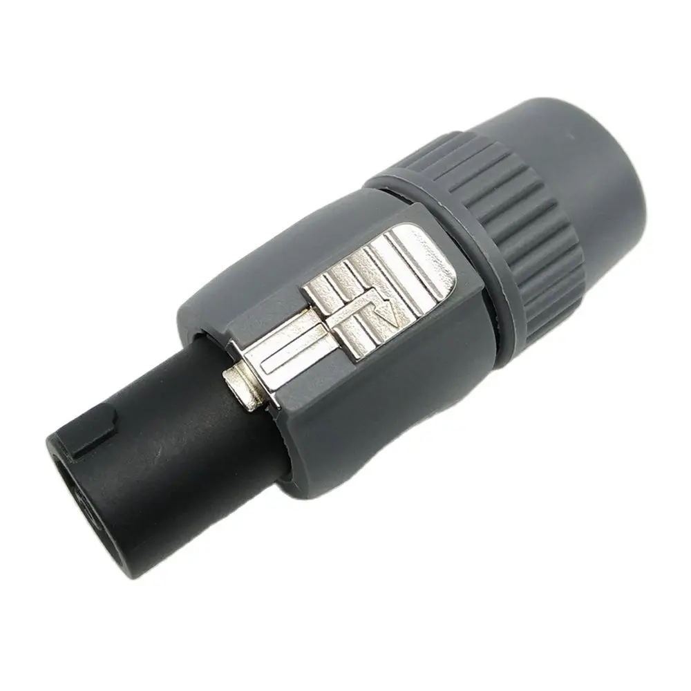 4Pin NL4FC Speakon XLR Plug With Lock K4CF XLR Male Connector For Microphone Stereo System
