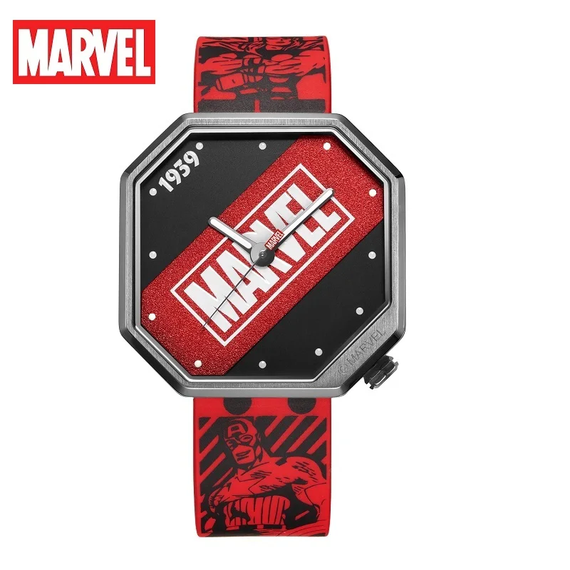 Disney Original Marvel Avengers Antique Men Women Neutral 50m Waterproof Clock Male Watch Quartz WristWatch Relogio Masculino