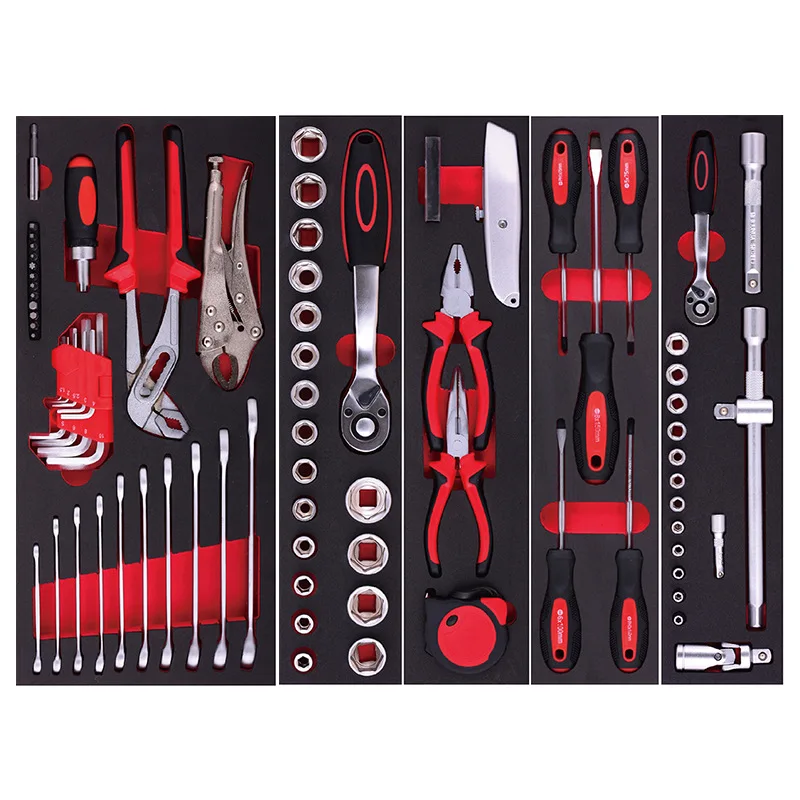 86pcs repair box steel car portable hardware repair storage box tool box