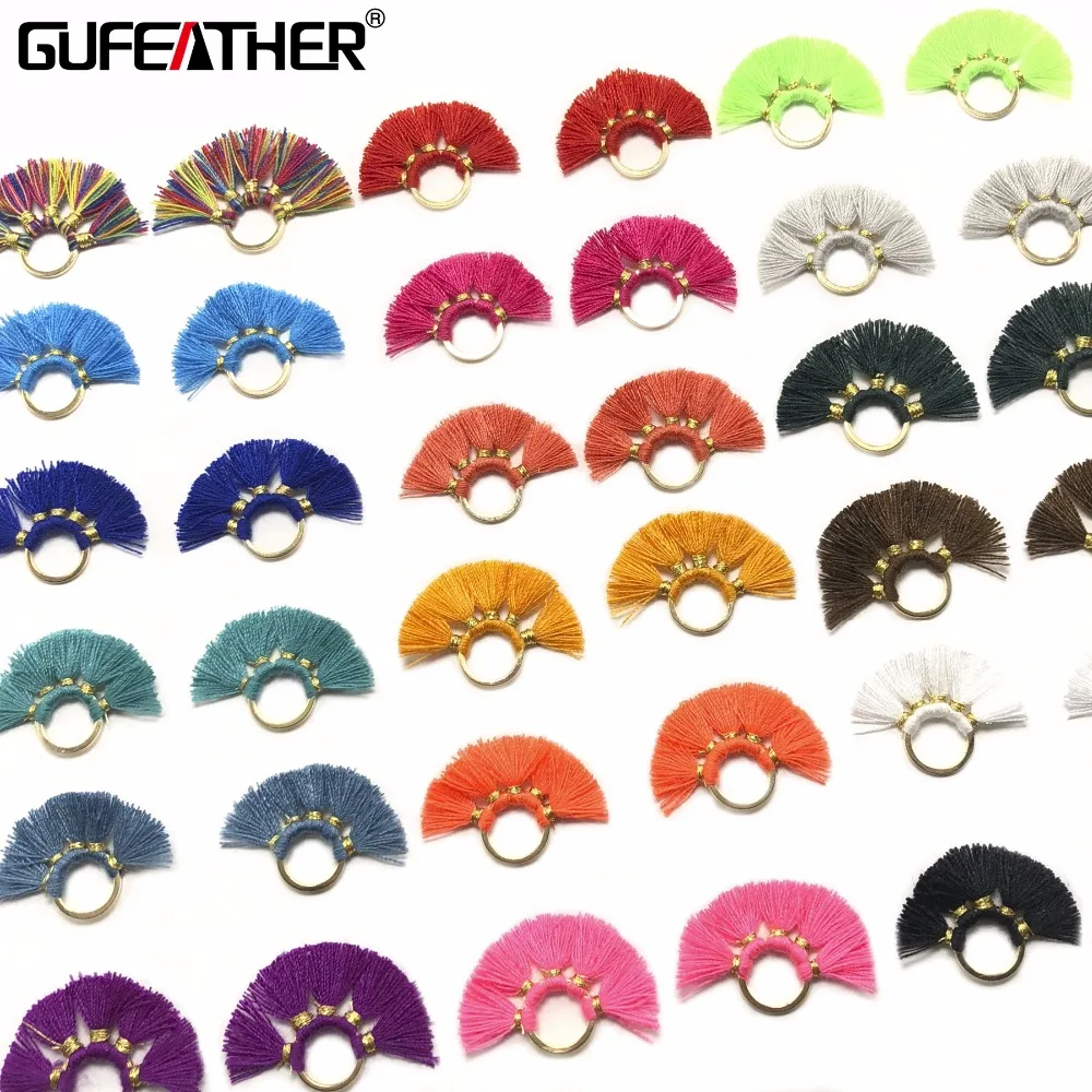 

GUFEATHER L121/2 см мини кисточки/ювелирные аксессуары/Аксессуары для сережек/металлические кольца кисточки/изготовление сережек/Сделай сам/2 шт.