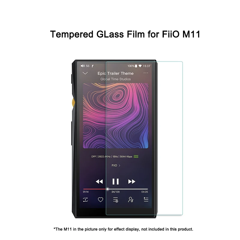 2 Pieces Scratch-Proof Front Screen Tempered Film For FiiO M11 / M11 pro Music MP3 Player