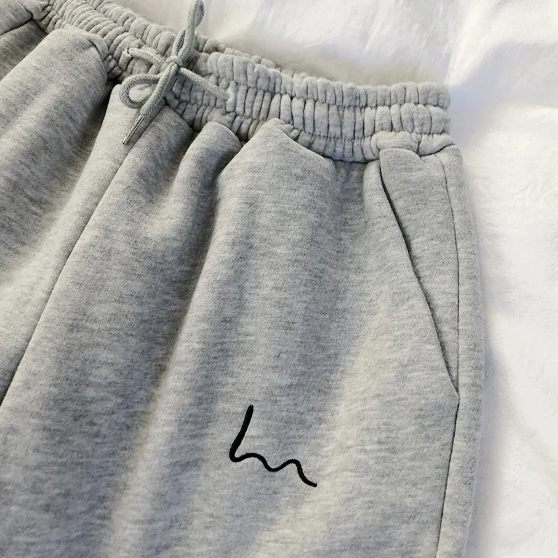Harajuku Joggers Fleece Warm Pants Autumn Winter Sweatpants Women Baggy Vintage Jogging Sports High Waist Trouserss Streetwear