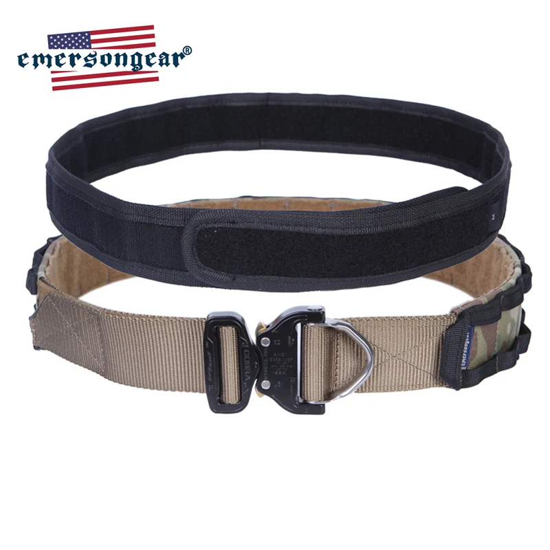 EMERSONGEAR D-Ring Riggers Combat Belt 1.75-2inch One-pcs Combat Belt emerson Tactical Gear Hunting Accessories Camping EM9342