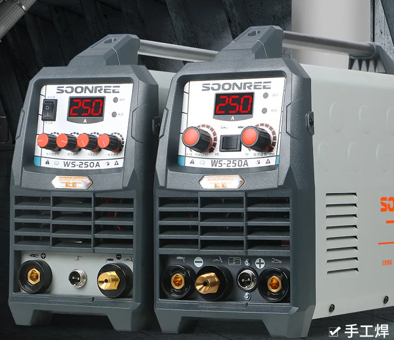 Tipo pequeno WS-250A-4mm da economia de gás do agregado familiar da máquina 220v da soldadura do arco do argônio do inversor 0.3