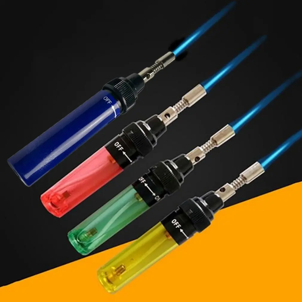 Hot sale 1300 Degree Gas Blow Torch Soldering Solder Iron Cordless Butane Tip Tool Welding Pen Burner 8ml Welding Soldering Kit