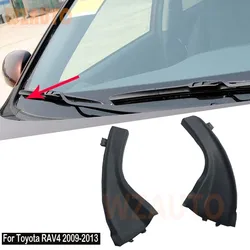 Car Front windshield Wrap Corner Trim Windshield Wiper Side Trim Cover For Toyota RAV4 2009 2010 2011 2012 2013