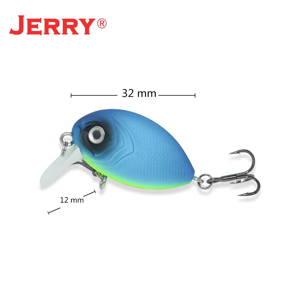 Jerry Peppa Floating Wobblers Fishing Lures Artificial Crankbaits For Perch Trout 32mm 3g Shore Fishing Tackle