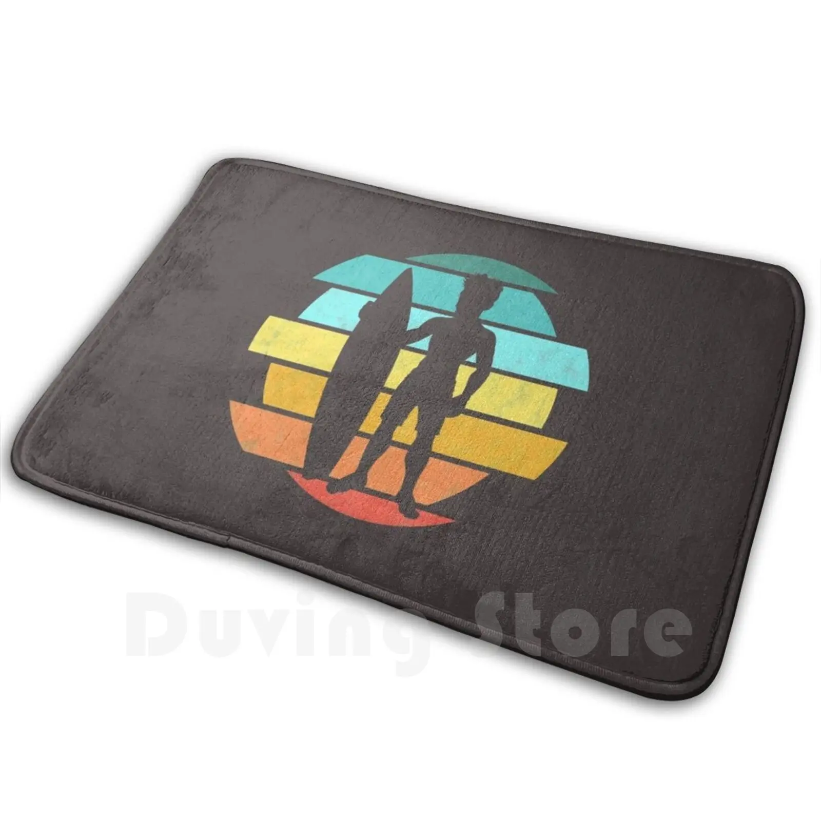

Surfer Dude ( Colorful Silhouette ) Carpet Mat Rug Cushion Soft Surfer Guy Surfing Guy Surfer Dude Surfing Dude
