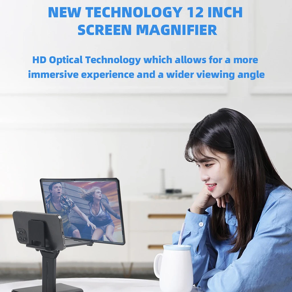 مكبر للصوت شاشة الهاتف المحمول مع دعم للطي Videos أفلام الألعاب منع الإشعاع الهاتف المحمول مستقرة