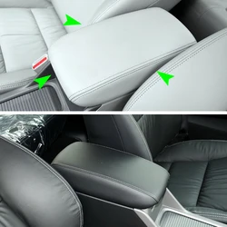 Couverture de boîte d'accoudoir central intérieur de voiture en cuir microcarence, garniture d'autocollant pour Honda Civic 9th Sedan, 2012, 2013, 2014, 2015