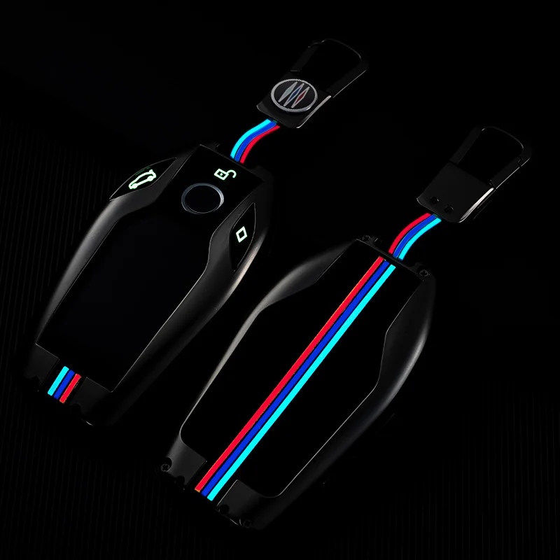 Custodia portachiavi per auto con Display a LED custodia per BMW serie 5 7 G11 G12 G30 G31 G32 i8 I12 I15 G01 X3 G02 X4 G05 X5 G07 X7