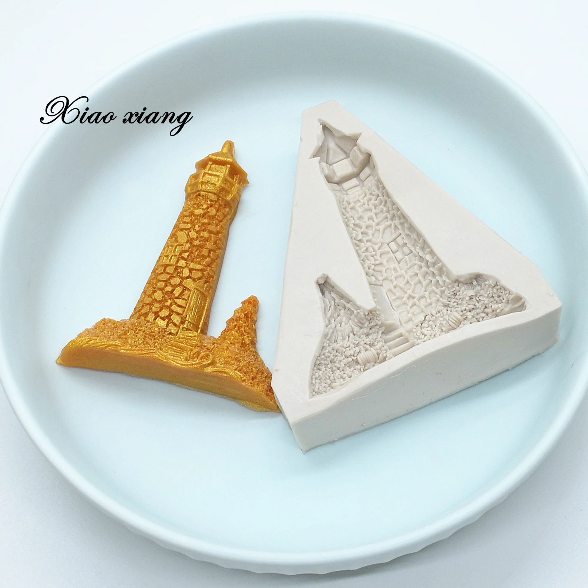 Sailboat Lighthouse Fondant Cake Silicone Mold Cake Decoration Chocolate Mold DIY Pastry Baking Utensils Pastry Tools M1786