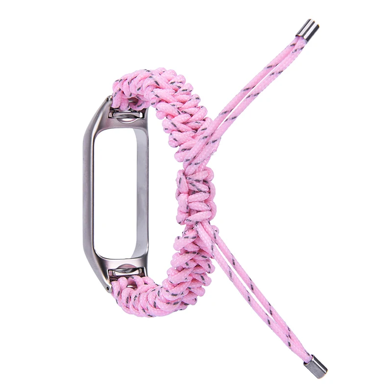 샤오미 미 밴드 8, 7, 6, 4, 우븐 컬러 스트랩, 나일론, 여성용 시계 밴드, 교체 미밴드 3