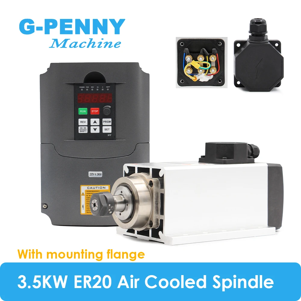 g penny 35kw er20 refrigerou a ar do motor 220v 380v pecas rolamento de esferas ceramico huanyang hy 40kw inversor vfd 01