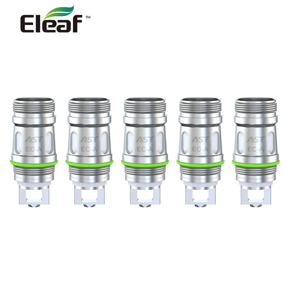 

Оригинальная катушка Eleaf EC-A 5 шт./упаковка, AST steel 0.15ohm/0.3ohm/0.5ohm, сменная катушка электронной сигареты, катушка для вейпа