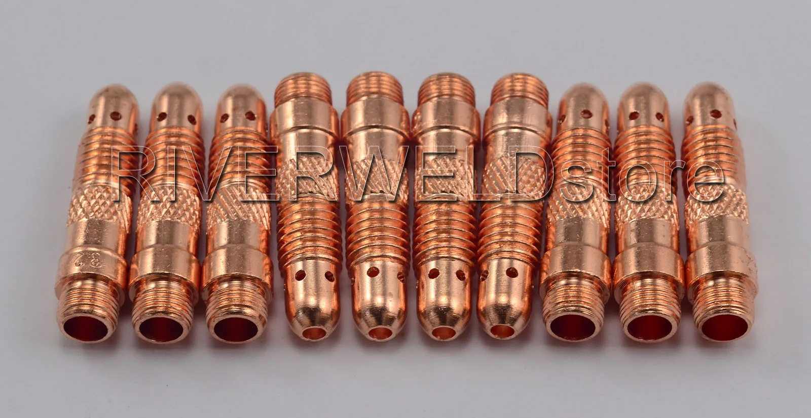 

TIG Kit Collet Bodies 10N28 1/8" 3.2mm Consumables Accessories Fit TIG Welding Torch SR PTA DB WP 17 18 26 Series,10PK