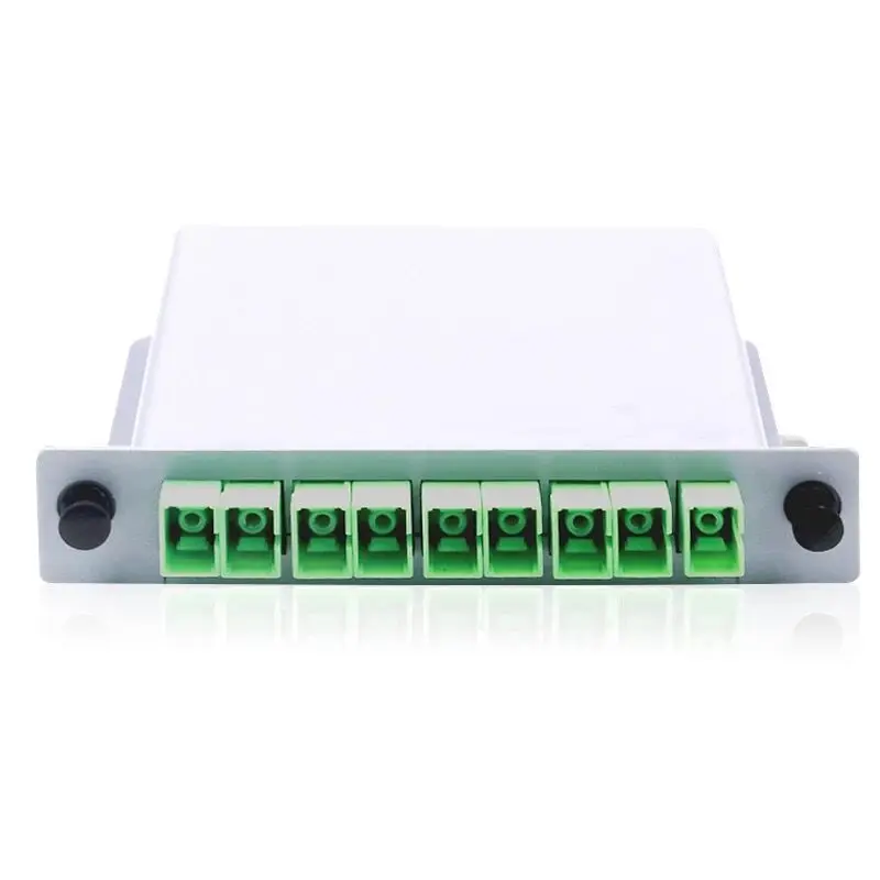 Imagem -02 - Fibra Óptica Splitter Box Ftth Box com 1x8 Planar Wave Guide tipo sc Apc Plc Pcs por Lote 10 Pcs por Lote