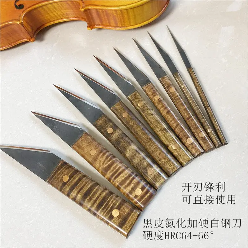 9pcs different repair luthier dedicated tool,#65 high-speed HSS steel graver