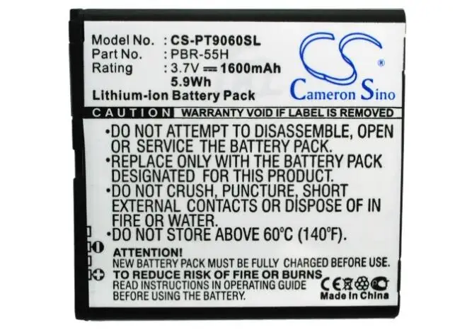 cameron sino 1600mah battery for PANTECH P9060 Pocket PBR-55H Mobile, SmartPhone Battery