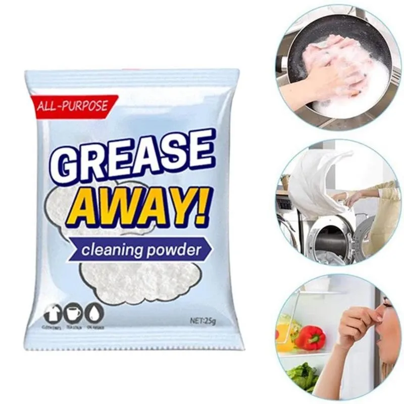 Grease Powder Grease Away Cleaner All Purpose Cleaning Powder Multi Purpose Remover Pot Dirt Rust Remover Charred Cleaner