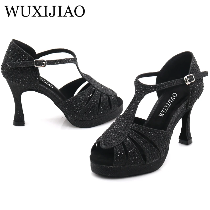 WUXIJIAO Women\'s Latin dancing shoes for adults summer outdoor dance shoes high heels ballroom dancing sandals soft soles