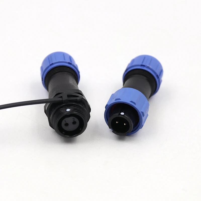 2PCS SP11 waterproof aviation plug socket connector 2-3-4-5-core cable butt socket