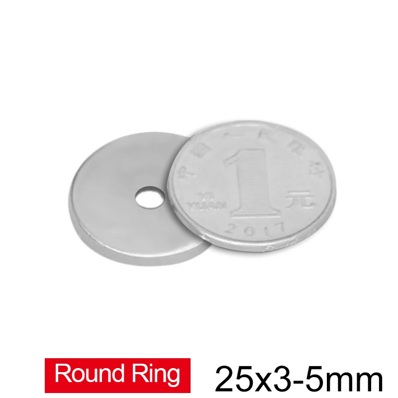 5~150PCS 25x3-5 mm  Powerful Magnetic Magnet 25*3 mm Hole 5mm Permanent Neodymium Magnet 25x3-5mm Small Round Ring Magnet 25*3-5