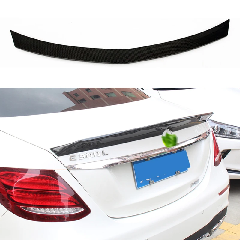 Carbon Fiber Rear Spoiler Tail Wing for Mercedes E Class W213 2016 - Present 4-Door Sedan