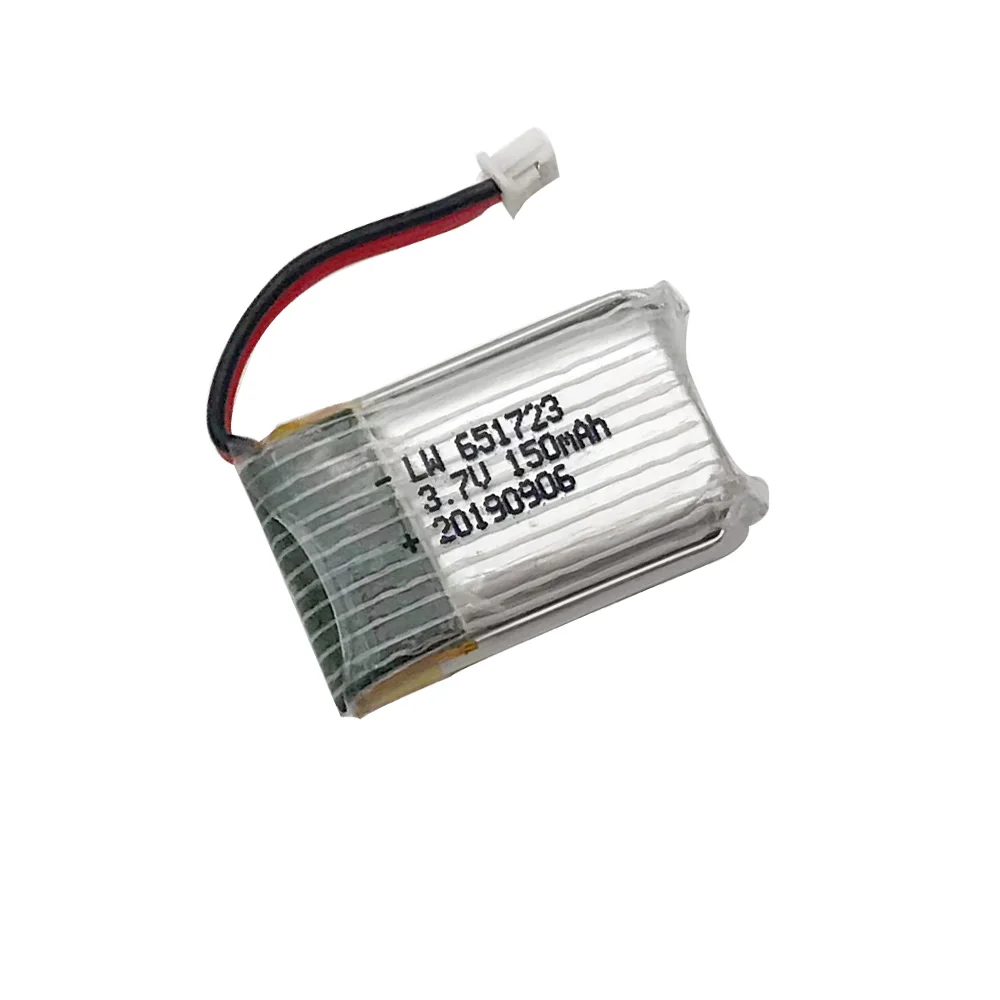 10PCS 3.7V150mah lipo battery For H20 S8 M67 U839 YD927 Battery RC Quadcopter Spare parts 3.7v LIPO Battery free shipping