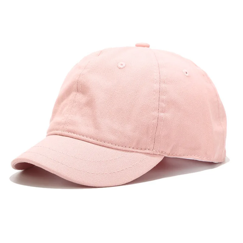 Men\'s Short Visor Caps Plain Solid Cotton Women Hats Korea Unisex Soft Baseball Cap Khaki White Black Pink Dark Yellow