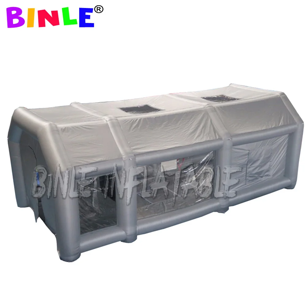 2020 new arrival outdoor Inflatable Spray Booth with two blowers portable inflatable Garage Car Cover Painting Wash Shelter Tent