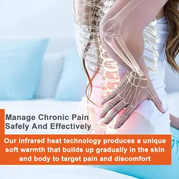 天然電氣石鍺石床墊按摩加熱墊遠紅外線熱石療法 190x60cm 緩解背痛 10 最佳銷售 背部按摩工具 - №2
