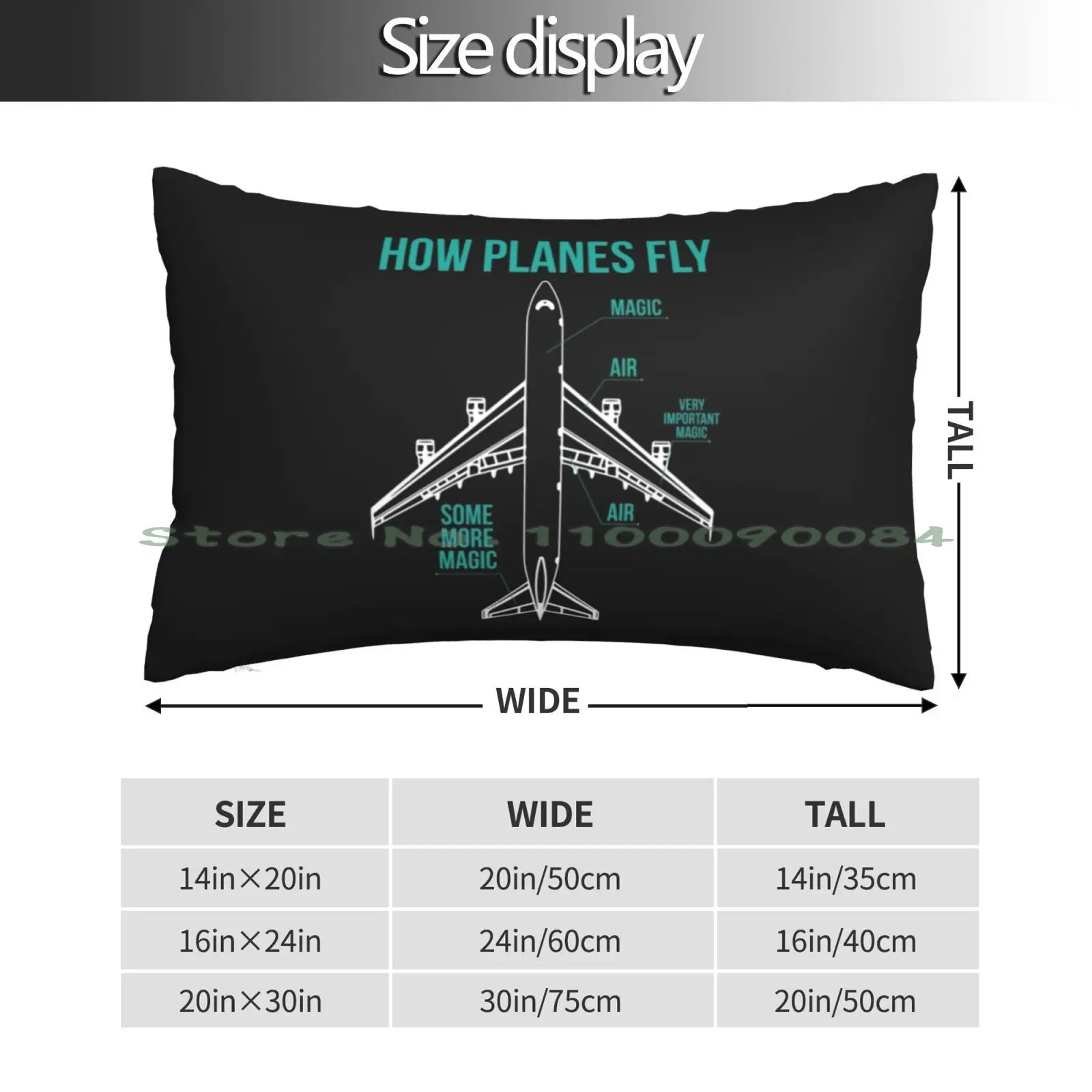 How Planes Fly Funny Aerospace Engineering Gift Pillow Case 20x30 50*75 Sofa Bedroom Pilots Engineering Brain Glider Mechanical