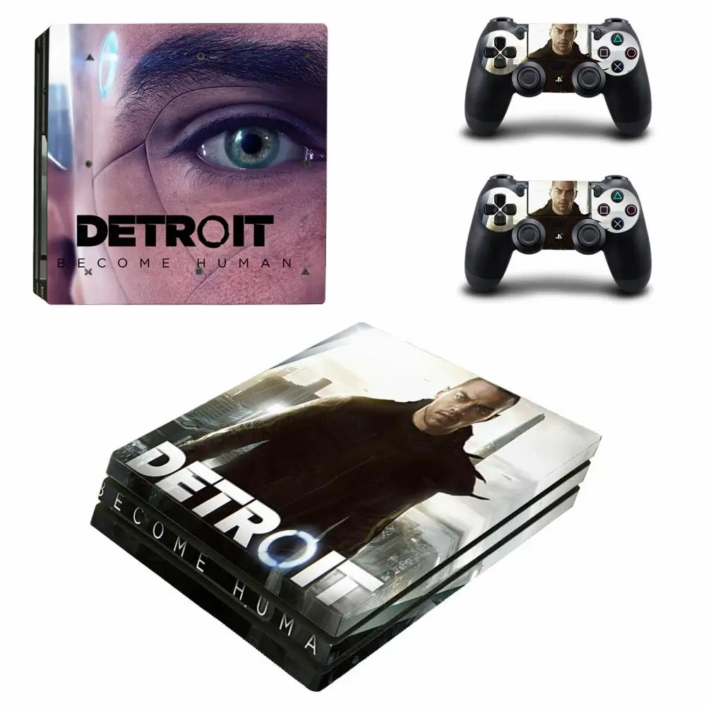 Detroit Become Human PS4 Pro Stickers Play station 4 Skin Sticker Decal For PlayStation 4 PS4 Pro Console & Controller Skins