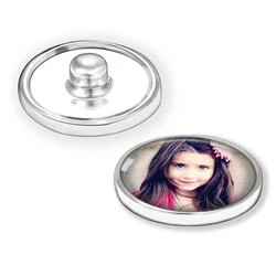 New DIY custom snap buttons 12mm/18mm/20mm silver /golden snap buttons wholesale Personalized Photo for DIY necklace jewelry