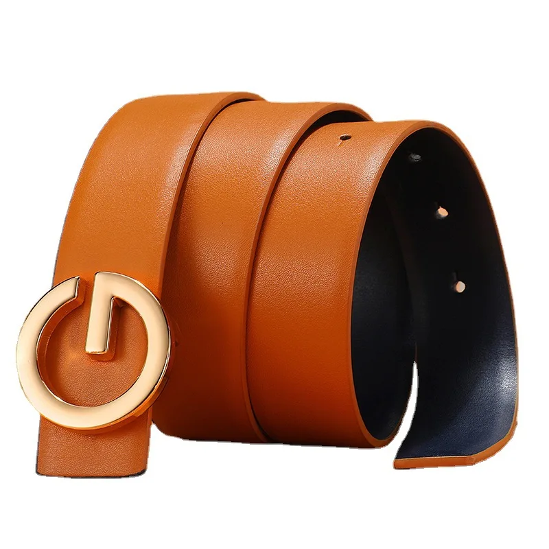 new Mens Woman Jeans Belts Luxury Designer fine Double Classic Real Genuine Leather Belt Fashion Alloy Smooth G Buckle Belt