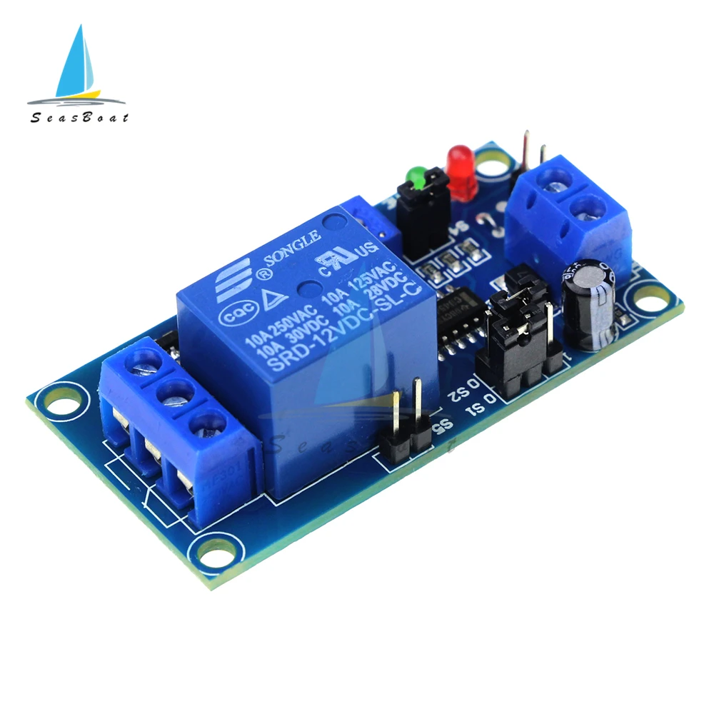 DC 12V Time Delay Relay Module Delay Turn On / Delay Turn Off Relay Switch Module With Timer Volt Timing Relays Board