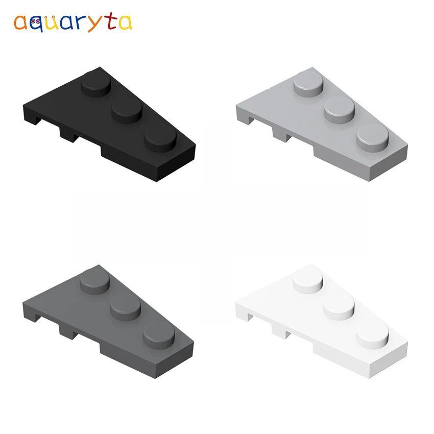 

Aquaryta 40pcs Plate Wedge 2x3（Right or Left）Building Blocks Part Moc Compatible 43722 or 43723 DIY Education Toys for Teens