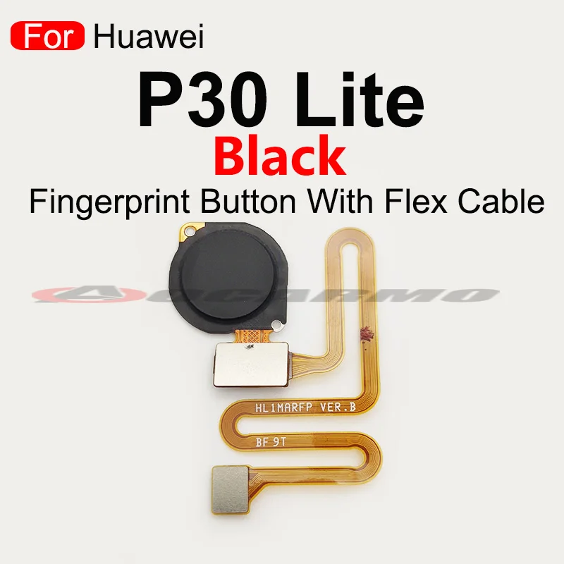 For Huawei P30 Lite Fingerprint Home Button Touch ID Sensor Flex Cable Replacement Repair Parts