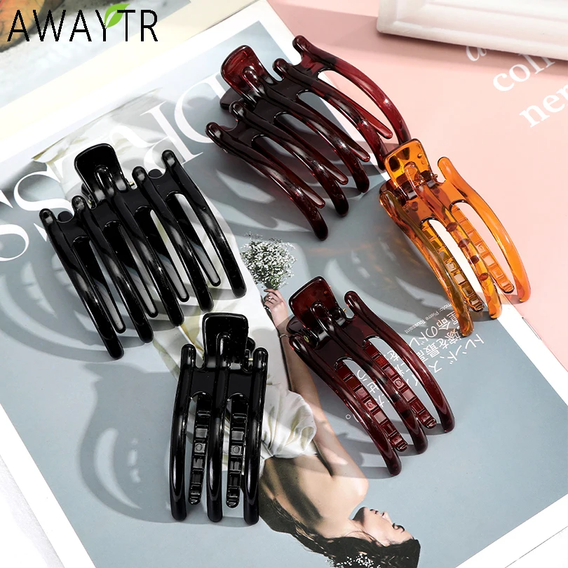 Acrylic Hair Claws Clips for Women Clips Crab Clamps Ponytail Holder Duckbill Hairpins Girls Barrettes Fashion Hair Accessories