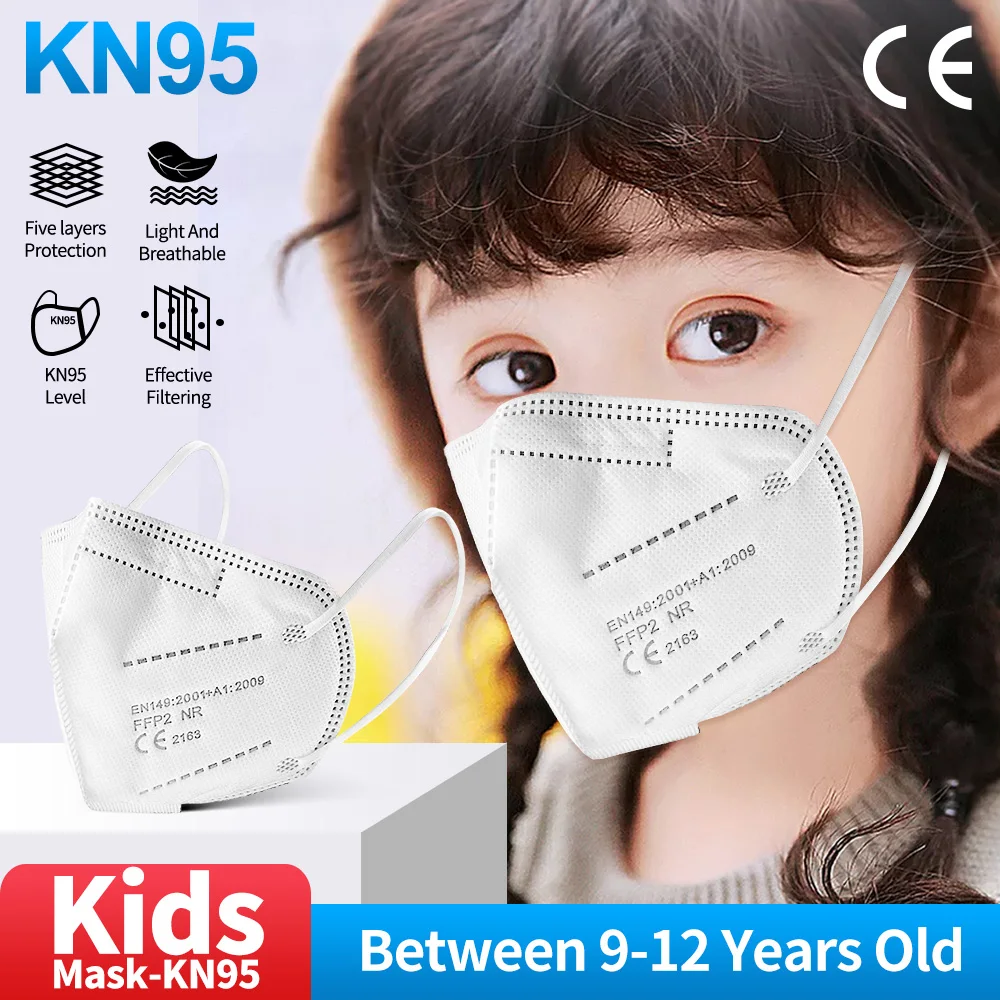 

10-100PCS face mask for kids kn95mask children ffp2mask mascarillas niños 5 layers reusable children's Fabric mask masque enfant