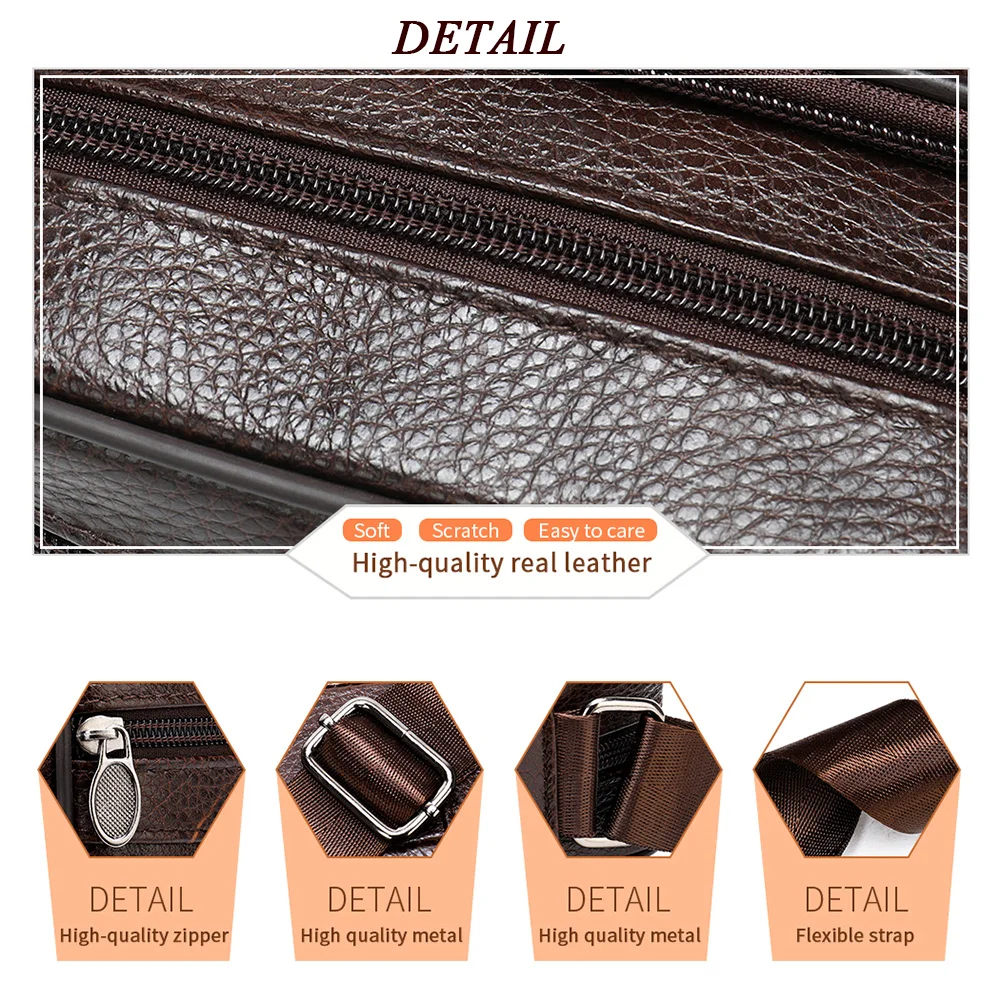 MVA Men\'s Bag Genuine Leather Handbags Men Leather Shoulder Bags Men Messenger Bags Small Crossbody Bags For Man Fashion 0501