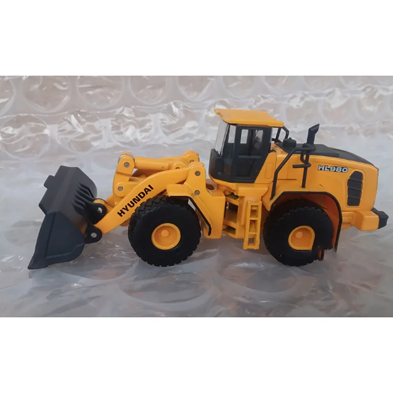 Diecast 1:87 Scale HL980 Large Loader Engineering Machinery Alloy Car Model Collection Souvenir Ornaments Display Toys