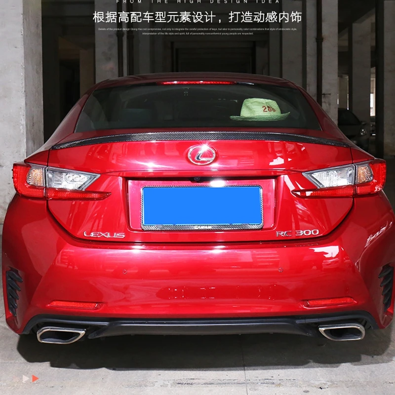 For lexus rc300 200t RC350 Spoiler 2015 2016 2017 RC200 Carbon Fiber Rear Trunk Wing Spoiler Carbon Fiber