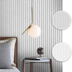 Black White Herringbone Wallpaper Modern Stripe Peel and Stick Wallpaper Vinyl Self Adhesive Home Old Furniture Renovation