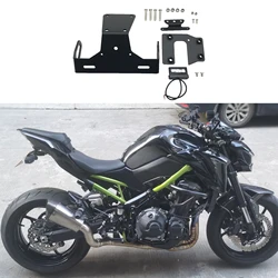 Motorcycle License Registration Plate Holder Replacement Fits for KAWASAKI Z900 Z 900 17-20 Splash Guard Canceller Stand Steady